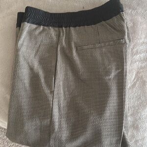 THAKOON Lightweight High-Rise Wool Blend, Houndstooth Trouser w Pockets 8 BNWOT